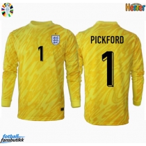 England Jordan Pickford #1 Keeper Bortedrakt EM 2024 Langermet